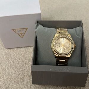 guess gold watch